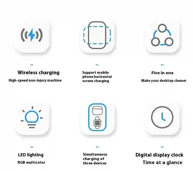 3-in-1 Wireless Charger Station - Qi Certified MagSafe Compatible Tidesmit