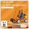 3-in-1 Wireless Charging Station - Qi Certified Multi-Device Fast Charger Universal Orange Tidesmit