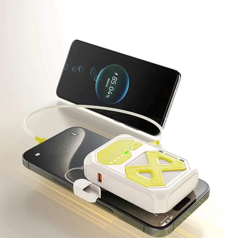 Portable Charger 20000mAh with Built-in Cables - PD Fast Charging Tidesmit