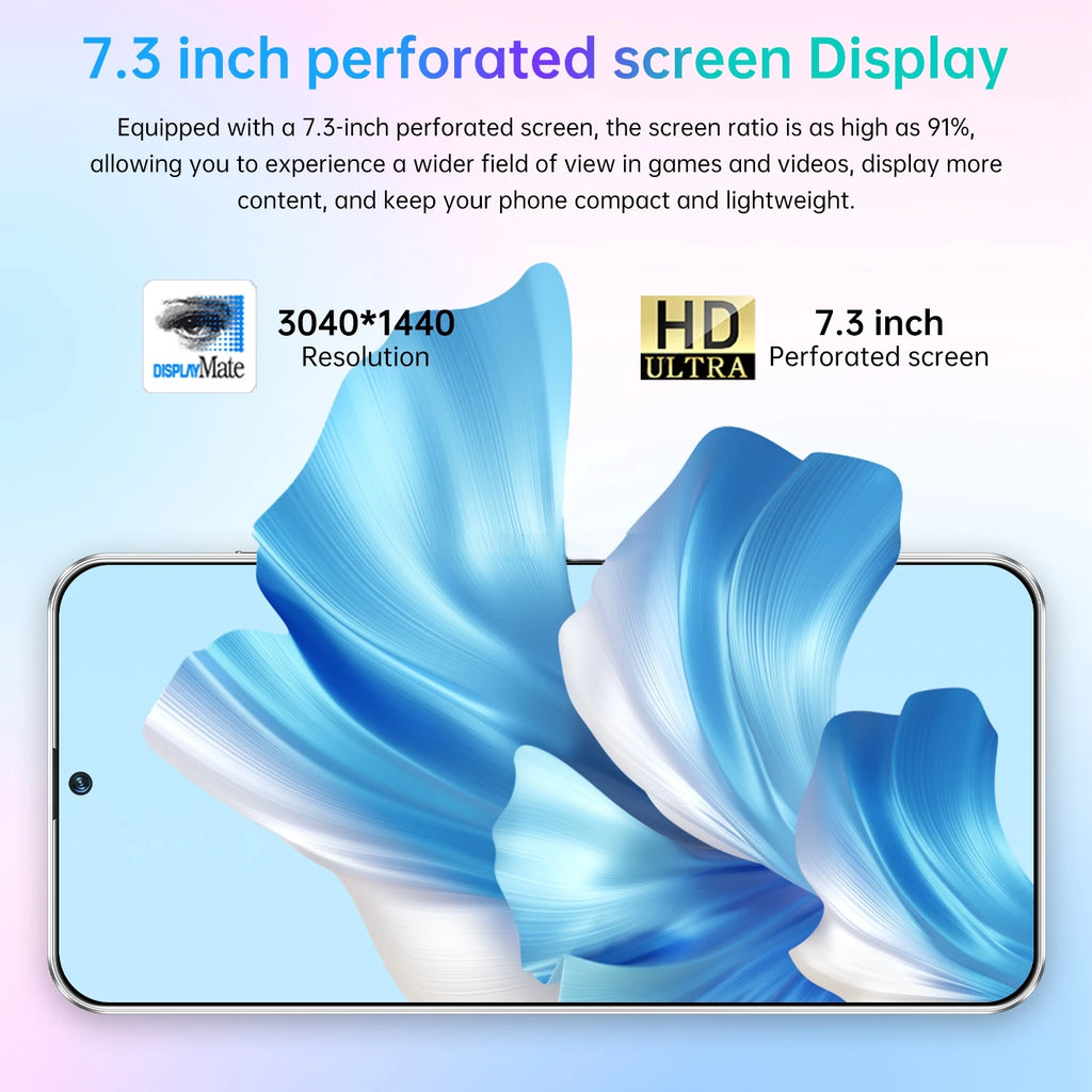 Tidesmit Techno C40 Pro 5G smartphone with 108MP camera, 16GB RAM, 1TB storage, and fast charging in sleek design.