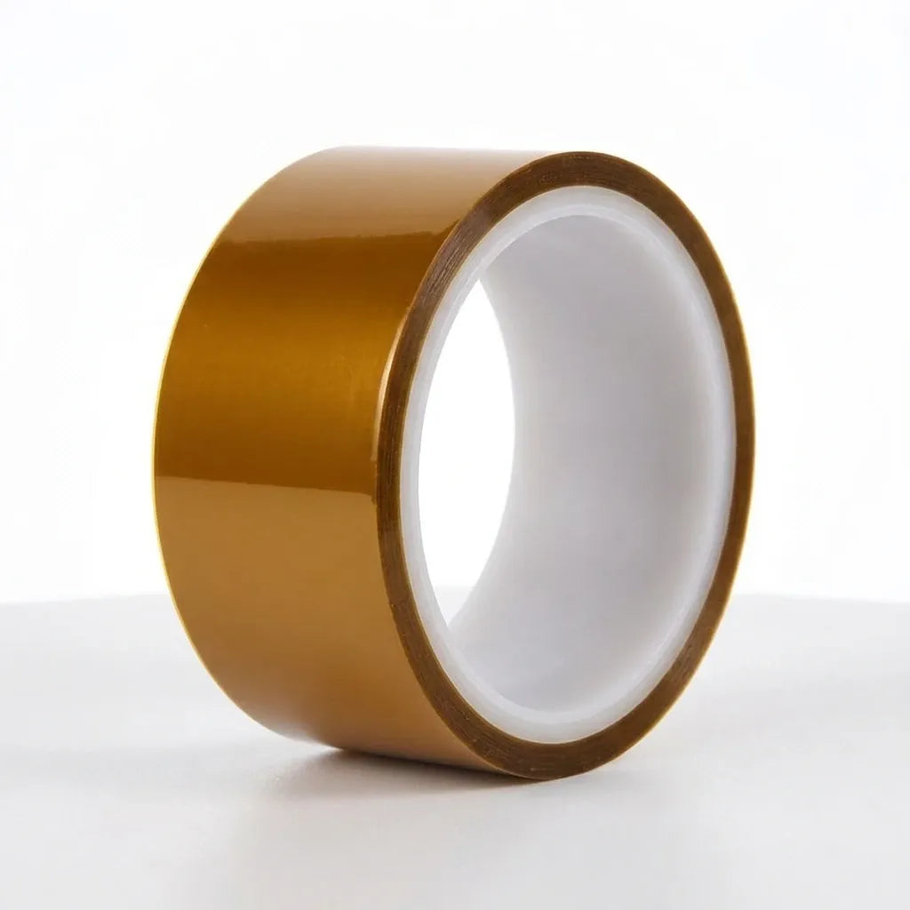 Amber-gold single roll of heat tape with white inner release liner