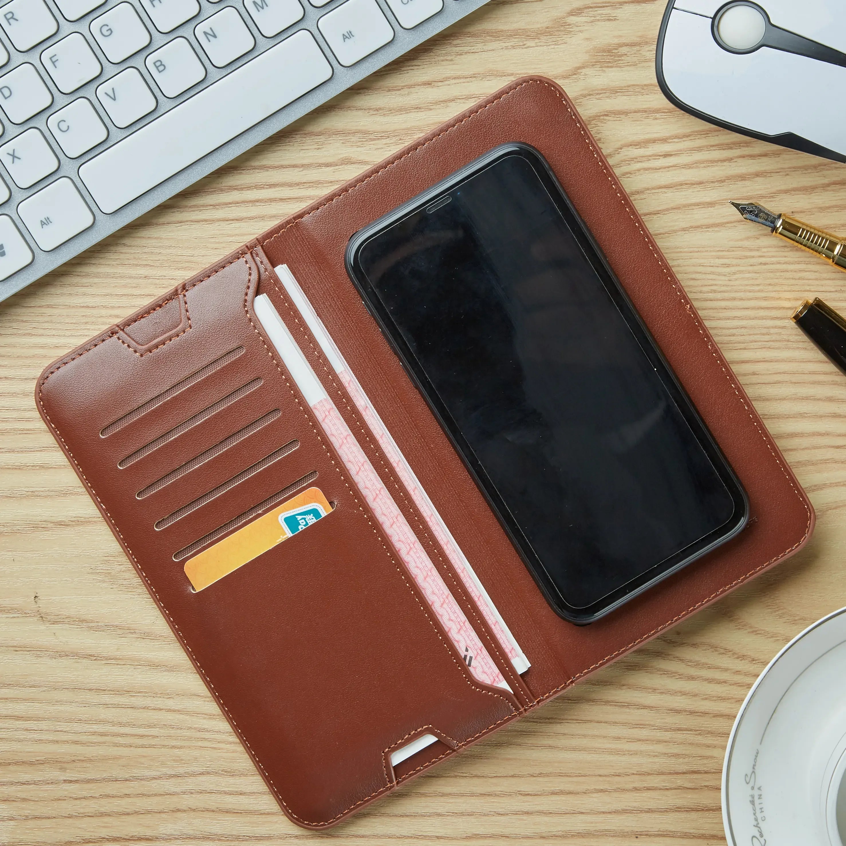 Portable Charger Wallet with Card Holder - Slim Leather PD Power Bank Tidesmit
