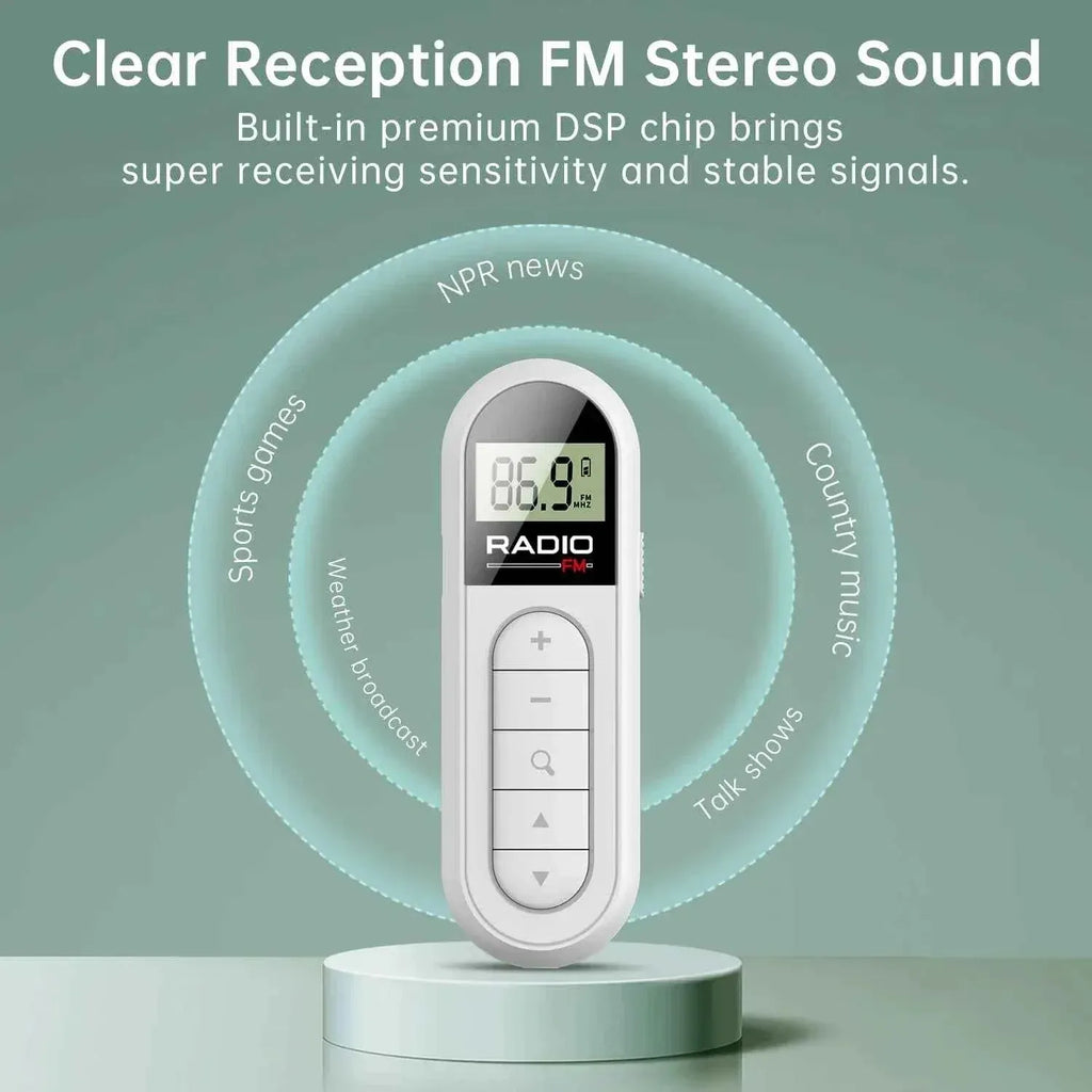 Portable Digital FM Radio & Wireless MP3 Player - Compact Audio My Store