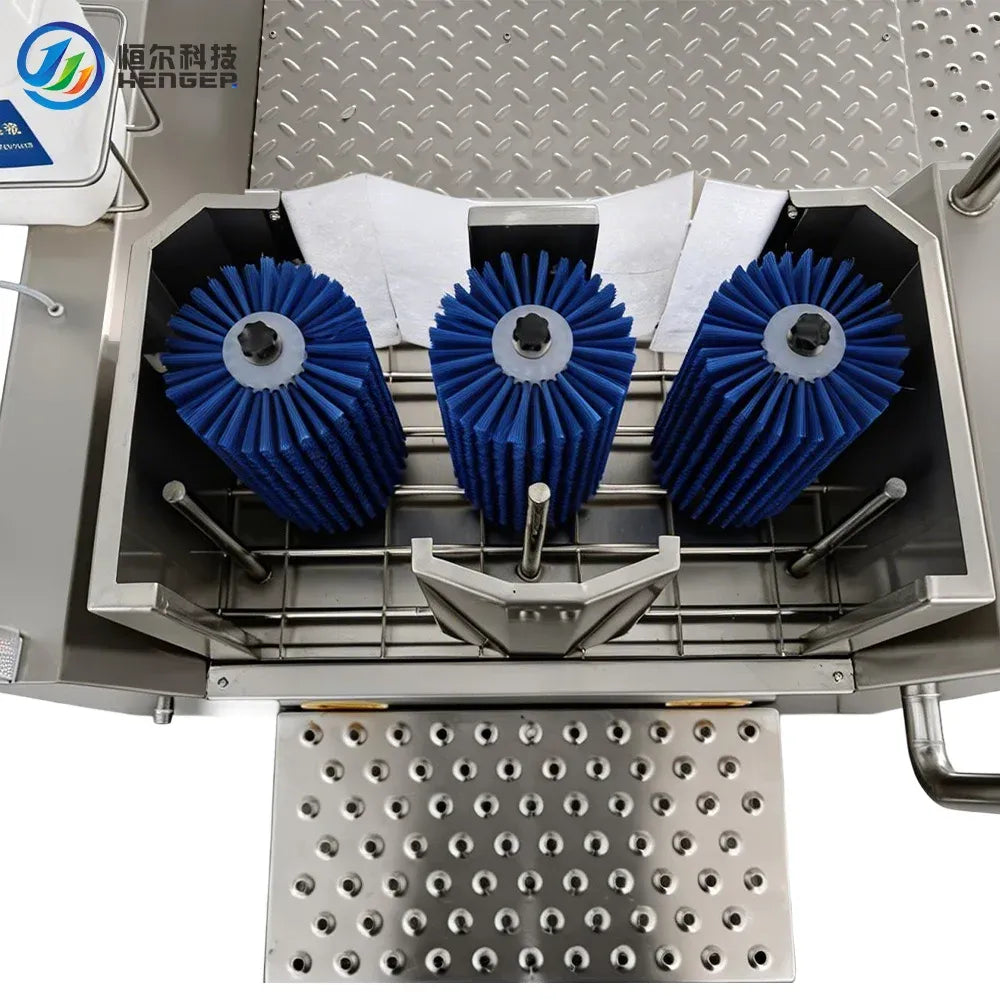 Workshop Cleaning Equipment Employee Hygiene Station Boot Washing Machine with Hand Washing and Disinfection