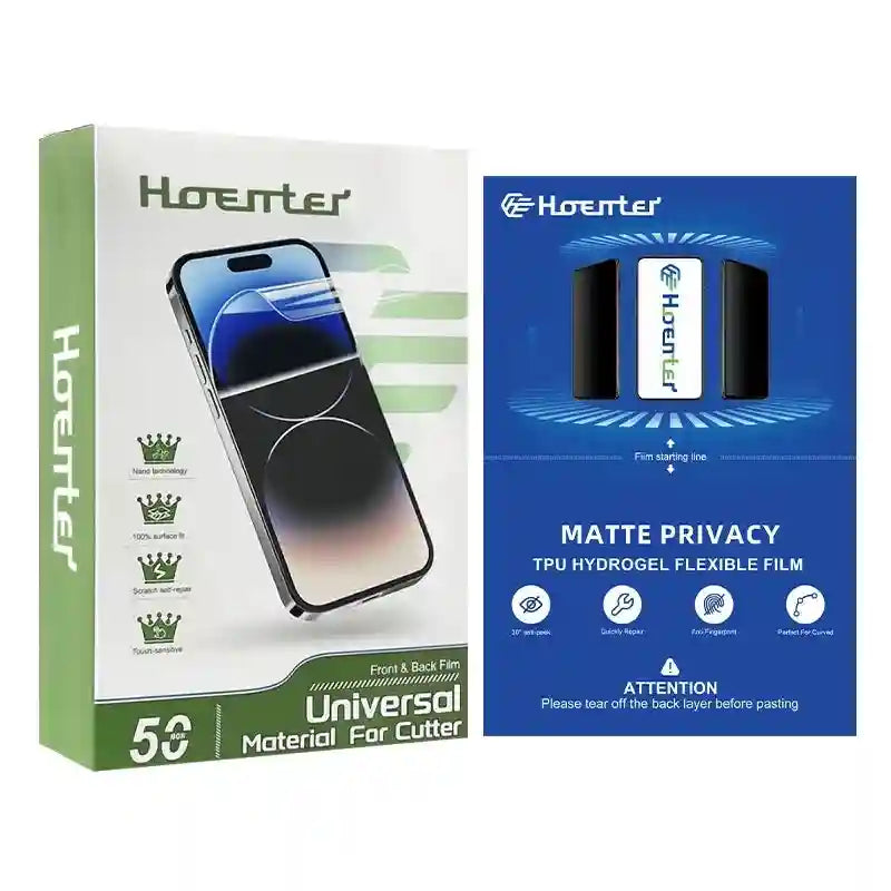 Hydrogel TPU Screen Protector 50pcs Set - Self-Healing Film by Tidesmit 50pcs TPU Privacy Tidesmit