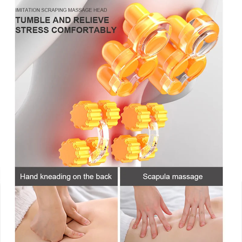 Shiatsu Back Massager with Heat for Deep Tissue Muscle Relief Back Massage Instrument Tidesmit