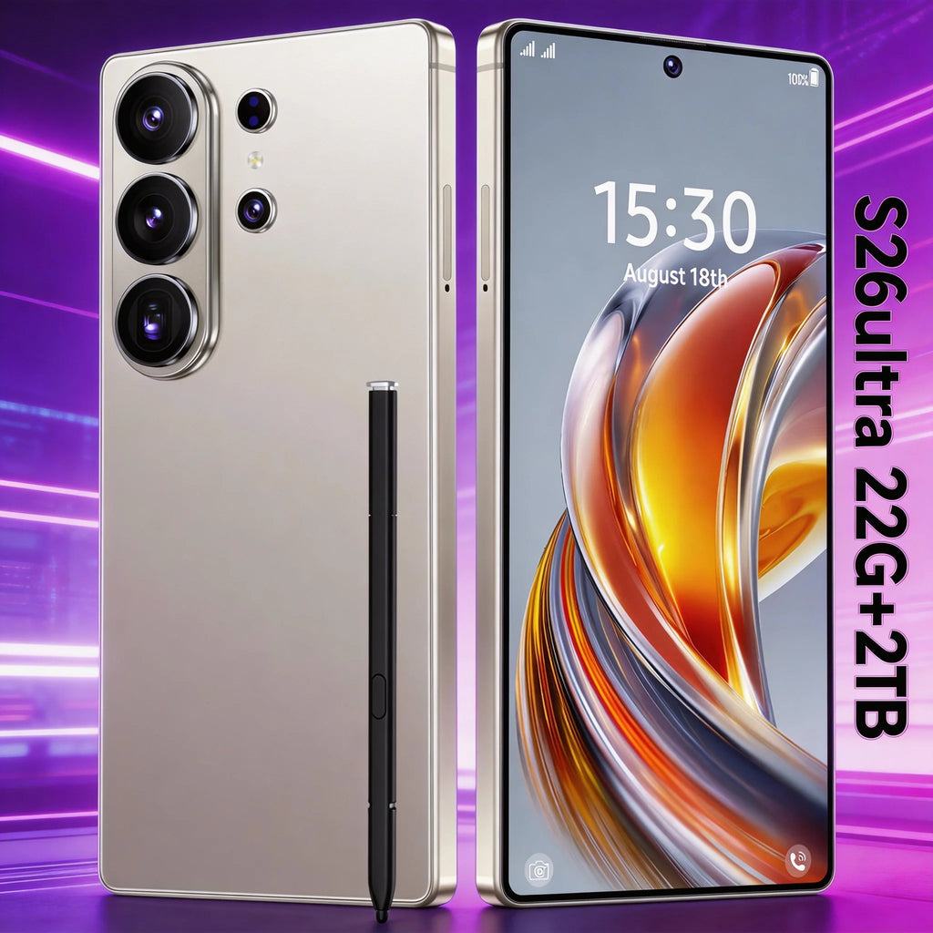 22G+2TB 2026 Latest S26 Ultra Original 5G Gaming Smartphone 108MP Camera Dual SIM Unlocked Global Version Cell Phone  Decacore