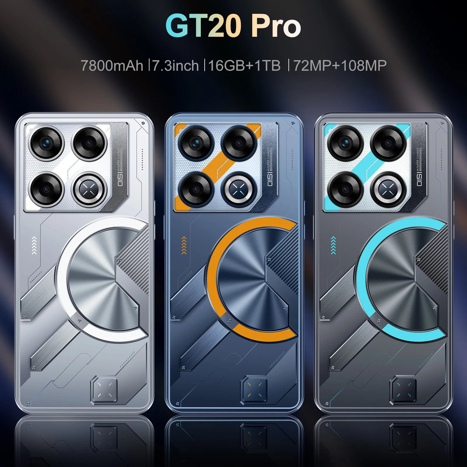 Slim Profile in 2025 7.3-inch Gt20 Pro Smartphone 4g 5g Smartphone 16GB +1 Tb 48mp +108mp Dual Sim Dual Standby Smartphone