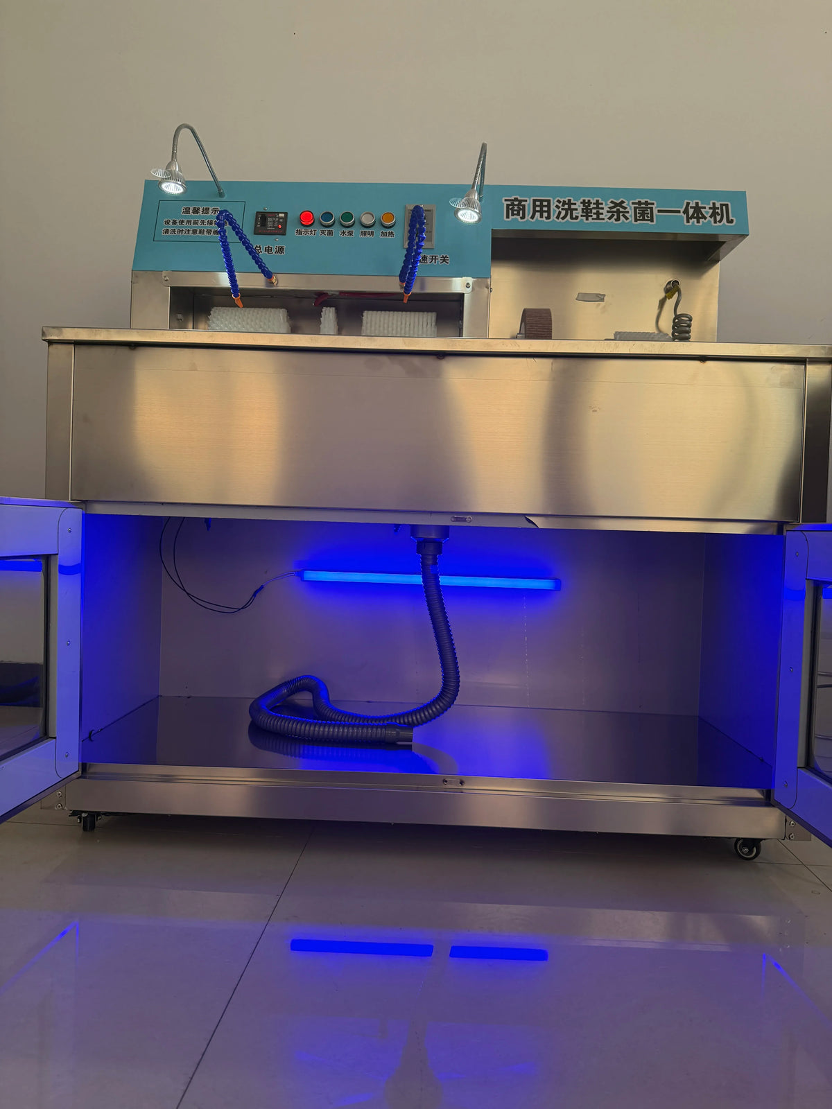 Semi Automatic Commercial Laundry Shoe Washer and Dryer Combo Electric Shoes Washing Drying Equipment for Business