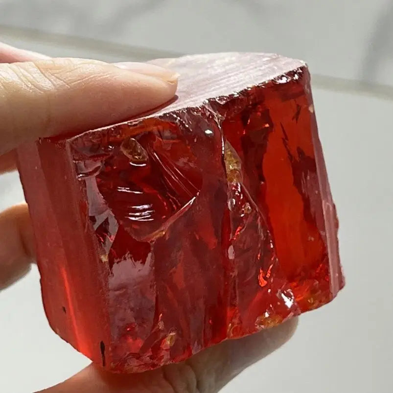 Loose Gemstone Rough China Red Uncut Cubic Zrconia