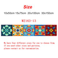 Colorful Pattern Ceramic Tiles Wall Sticker Tables Bathroom Kitchen Home Decor Wall Decals Waterproof Peel & Stick PVC Art Mural