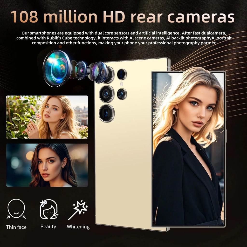 S25 Ultra 5G Smartphone, 16GB RAM, 1TB Storage, Unlocked Mobile Tidesmit