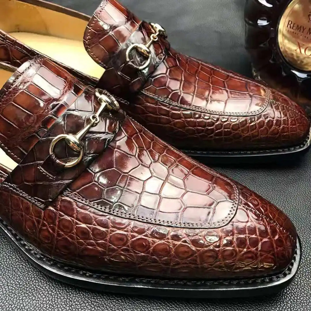 Goodyear Luxury Loafer Men Shoes High Quality New Arrivals Genuine Crocodile Leather Shoes Men alligator Custom Men's Shoes