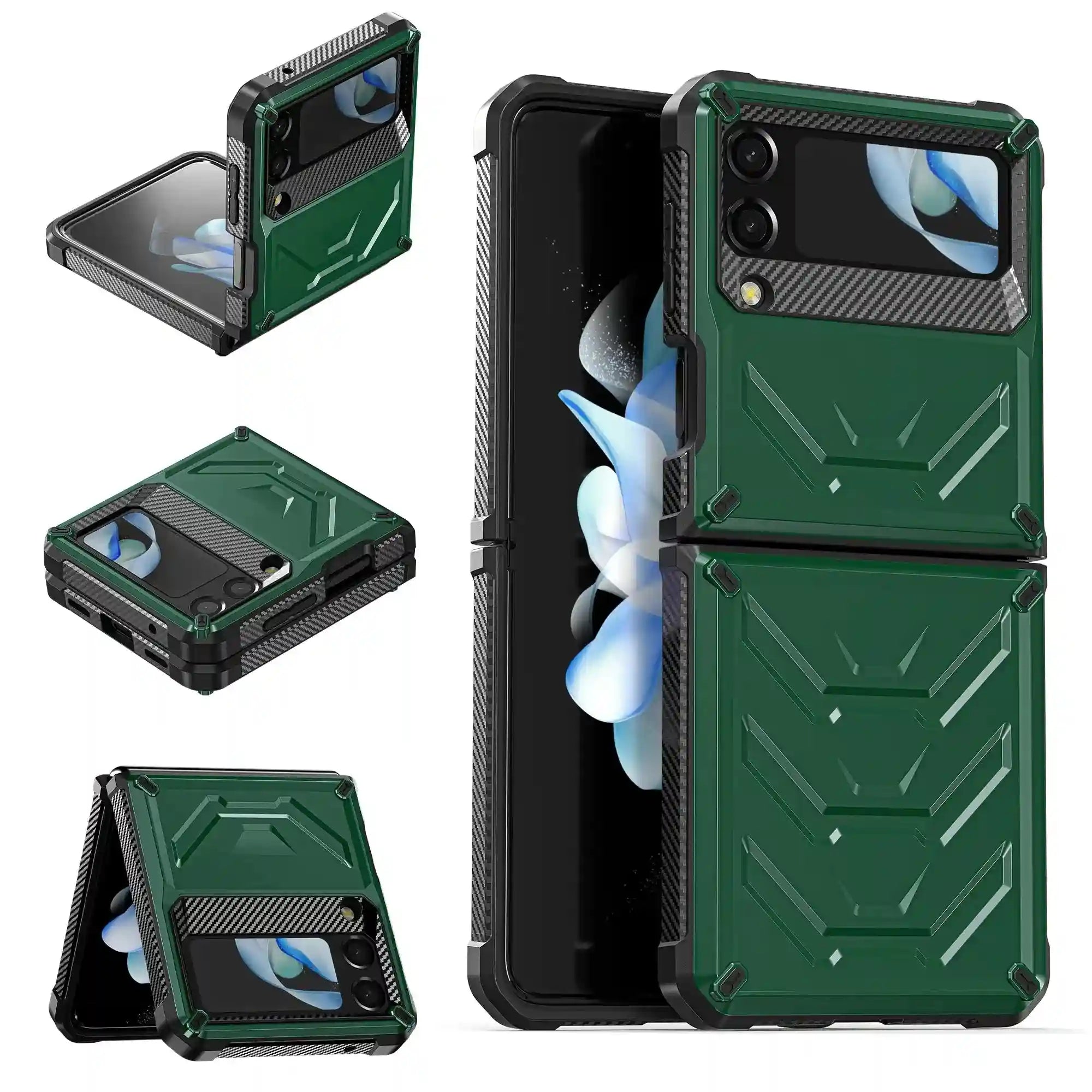 Galaxy Z Flip 4 Screen Protector Case - Shockproof Slim PC Cover Tidesmit
