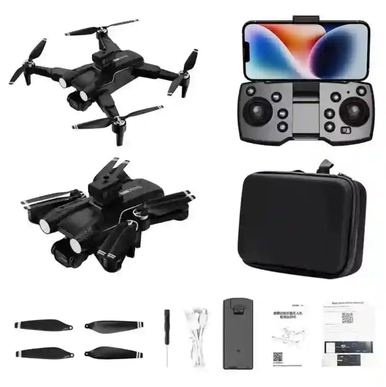 4K Camera Drone F167 - Foldable RC Quadcopter with Obstacle Avoidance Tidesmit