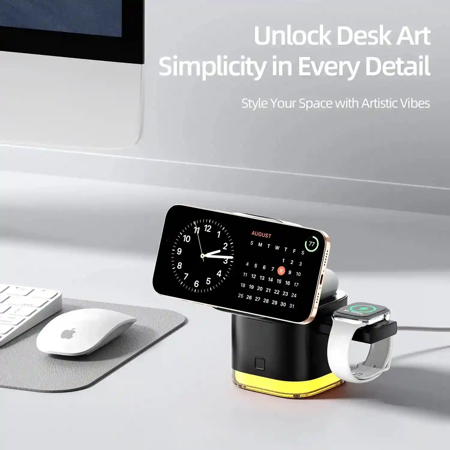 5-in-1 Foldable Magnetic Wireless Charger Stand - Qi Certified 15W Station Tidesmit