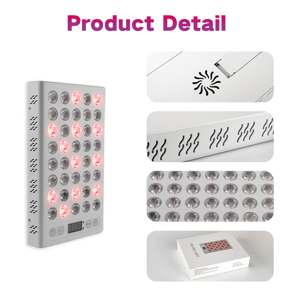 2026 Red Light Therapy Device Red Therapy Panel 660nm 850nm 1060nm Handheld LED Red Light Therapy Panel