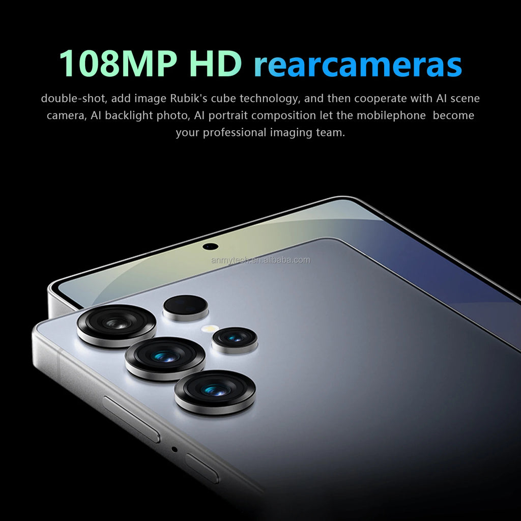 Tidesmit 5G Smartphone with 7.3 Inch OLED Display, 16GB RAM, 1TB Storage Tidesmit