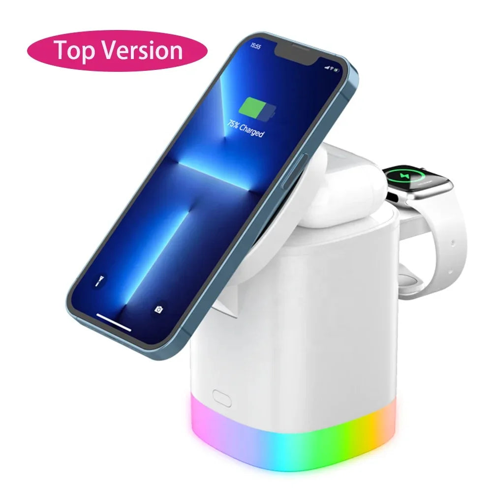 5-in-1 Magnetic Wireless Charger Stand & 10000mAh Power Bank Tidesmit