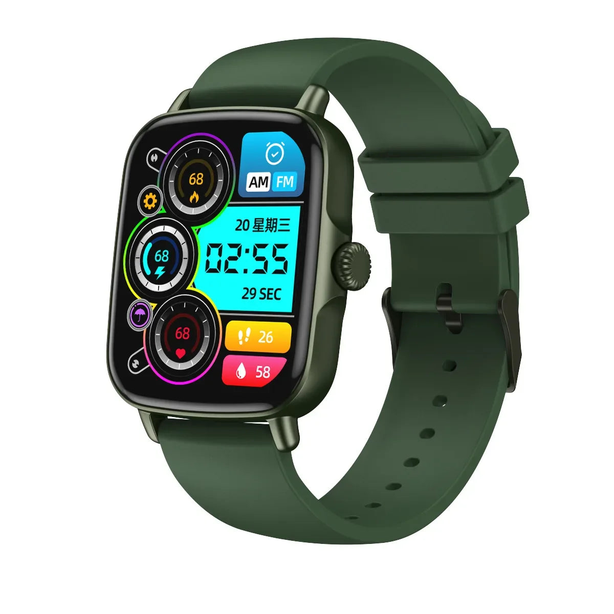 Smartwatch with Fitness Tracker, Heart Rate Monitor & 1.8 Inch Display colour 5 My Store
