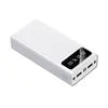 Tidesmit 10000mAh Portable Charger with Built-in USB-C Cable & LED Display 3000mah-50000mah White Tidesmit