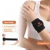 Weightlifting Wrist Wraps | Adjustable Support for Powerlifting Wrist Support orange Tidesmit