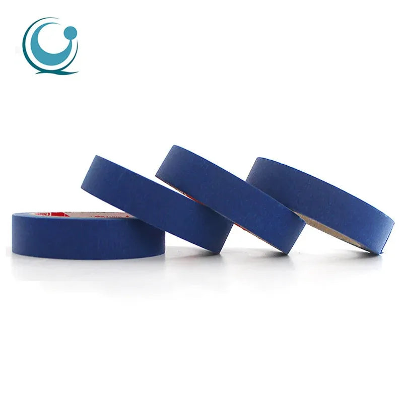 Heat-resistant masking tape rolls, blue, acrylic pressure-sensitive tape