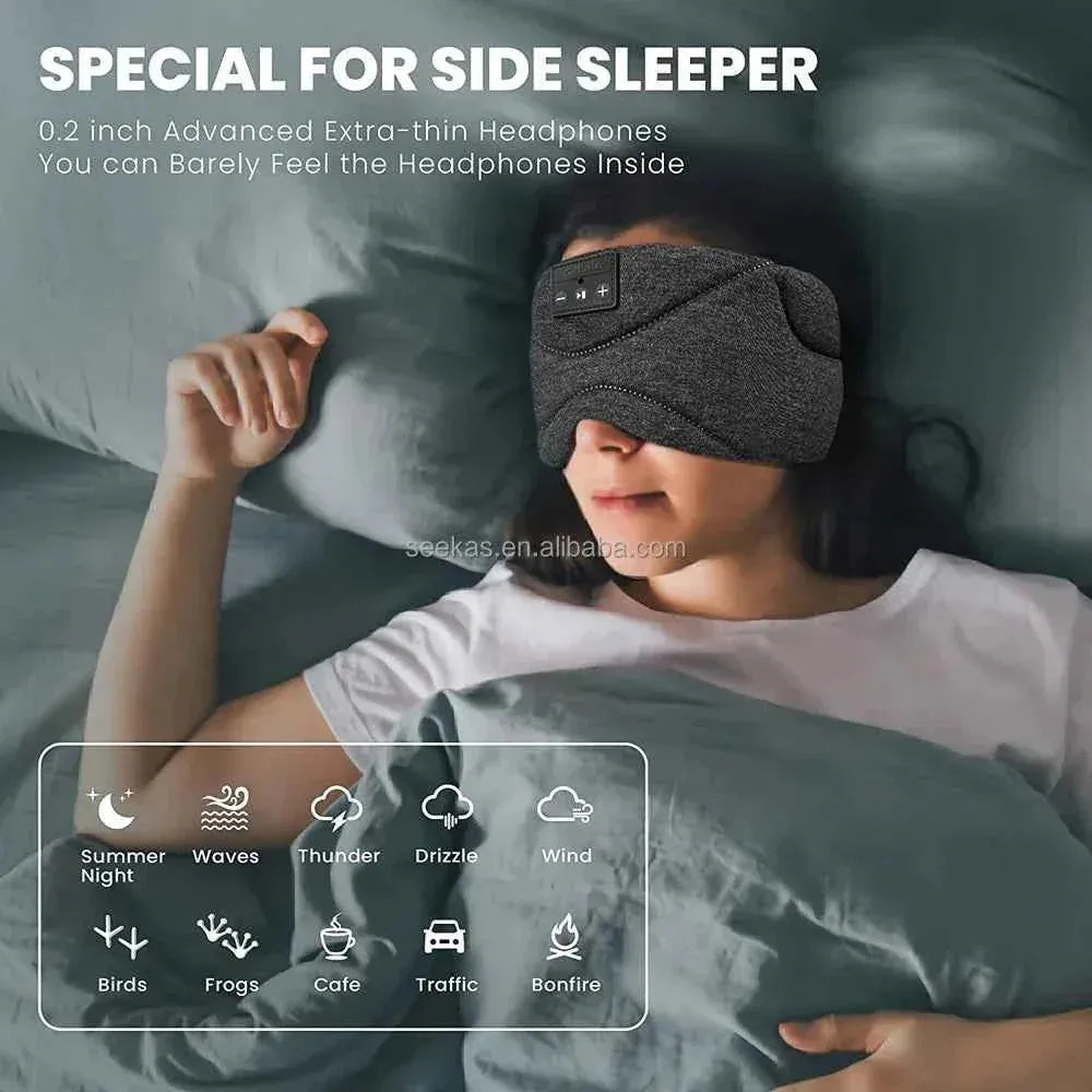 Bluetooth Sleep Headphones Mask SK-29F with Ultra-Thin Speakers - Gray My Store