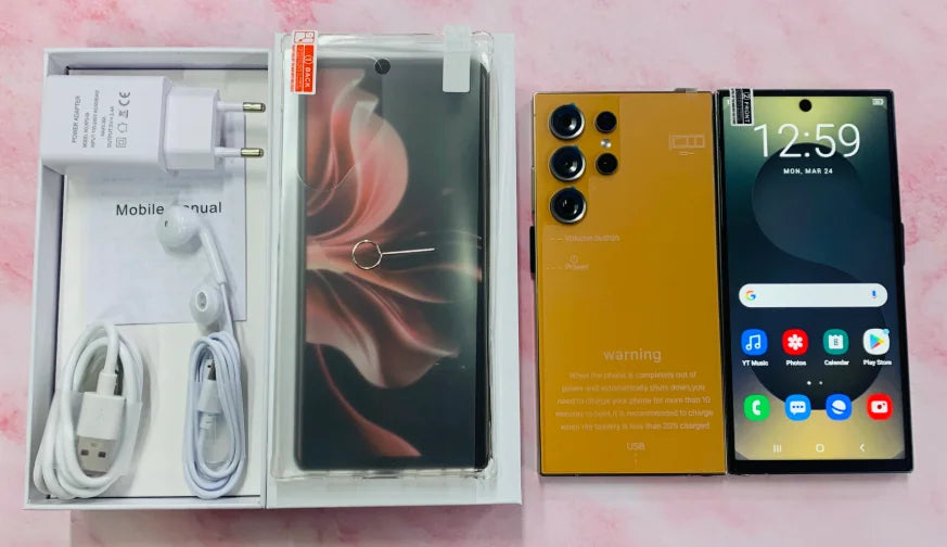 Tidesmit S25 Ultra 5G smartphone with 22GB RAM 2TB storage and HD display in sleek global edition design