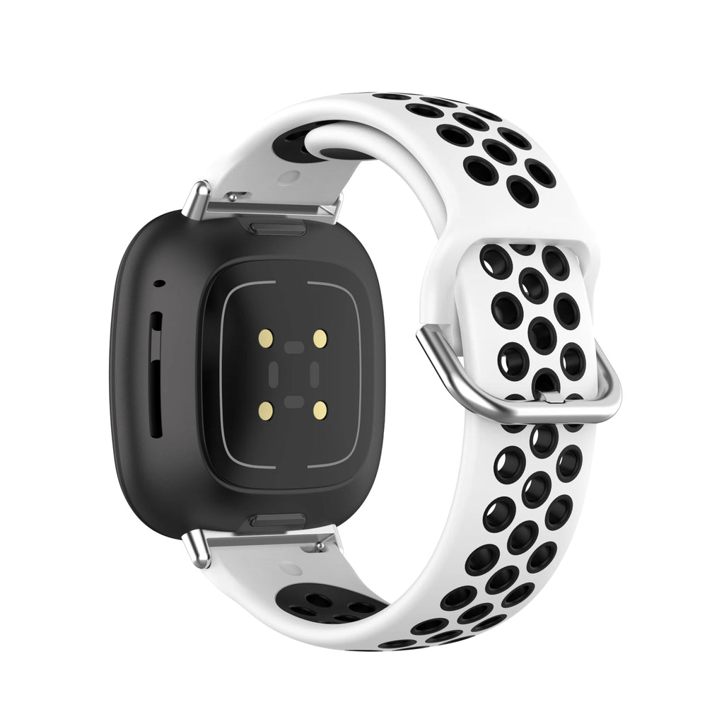 Colorful soft silicone sport wristband for Fitbit Versa 3 and Sense smartwatches in vibrant colors