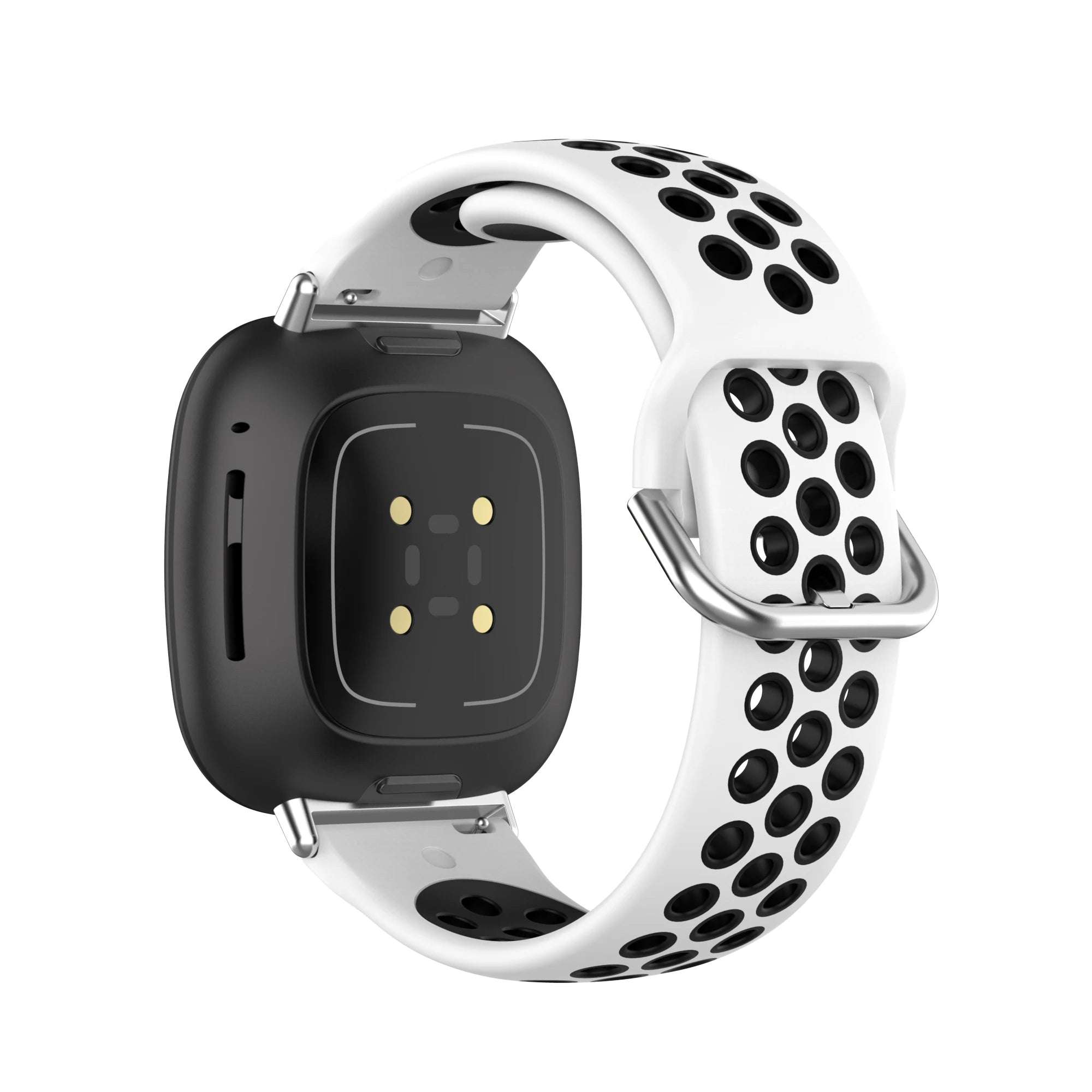 Colorful soft silicone sport wristband for Fitbit Versa 3 and Sense smartwatches in vibrant colors