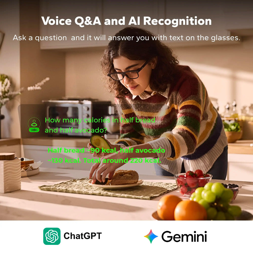 Global Edition Inmo GO3 AI Translastion Smart Glasses, Realtime Translate Text in Your Eyes AR Glasses with Camera, AI Assistant