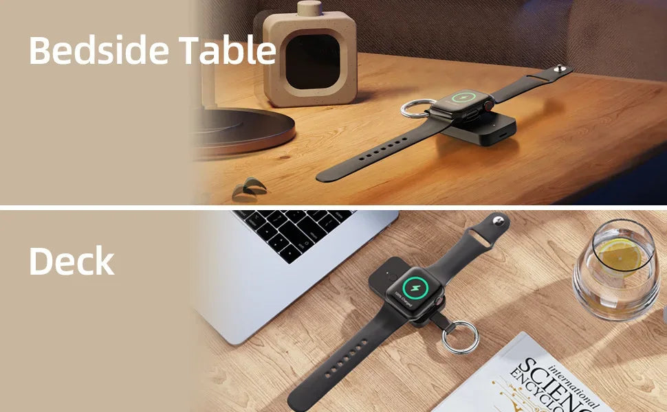 Magnetic Apple Watch Power Bank 1000mAh Portable Keychain Charger Tidesmit