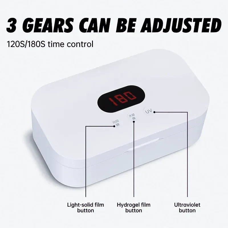 UV Hydrogel Screen Protector for All Phones | White Flexible Shield Tidesmit