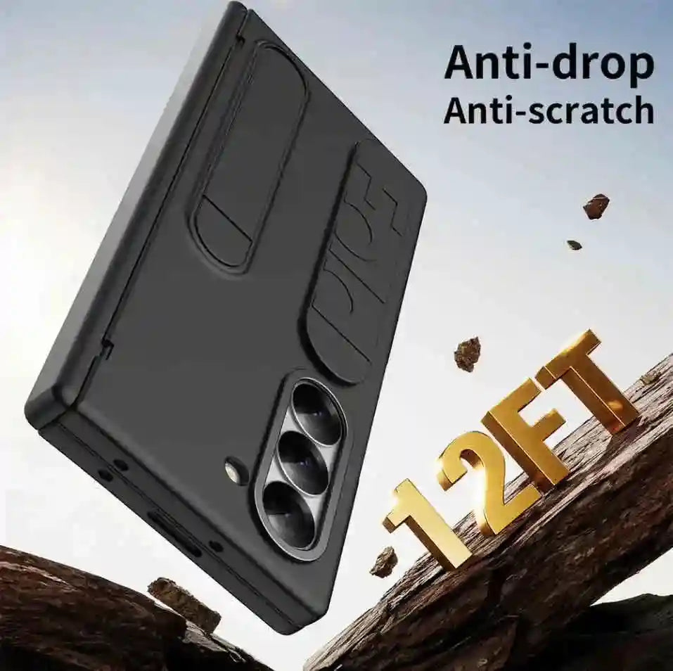 Galaxy Z Fold 6 Case with Tempered Glass Screen Protector - Shockproof Tidesmit