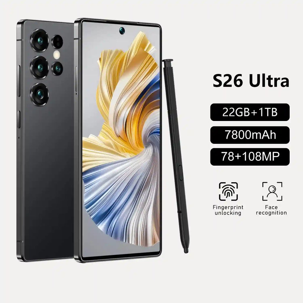 Tidesmit 5G Smartphone, 7.3 Inch AMOLED, 22GB RAM, 1TB Storage Black 22GB 1TB Tidesmit