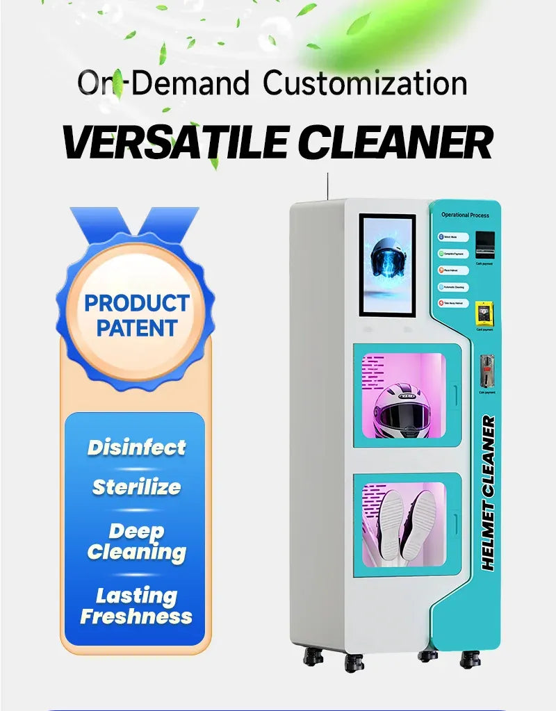 Automatic Outdoor Hotel Shoe Drying Steam Cleaning Machine, Sports Shoe Coin-Operated Automatic Vending Cleaning Machine