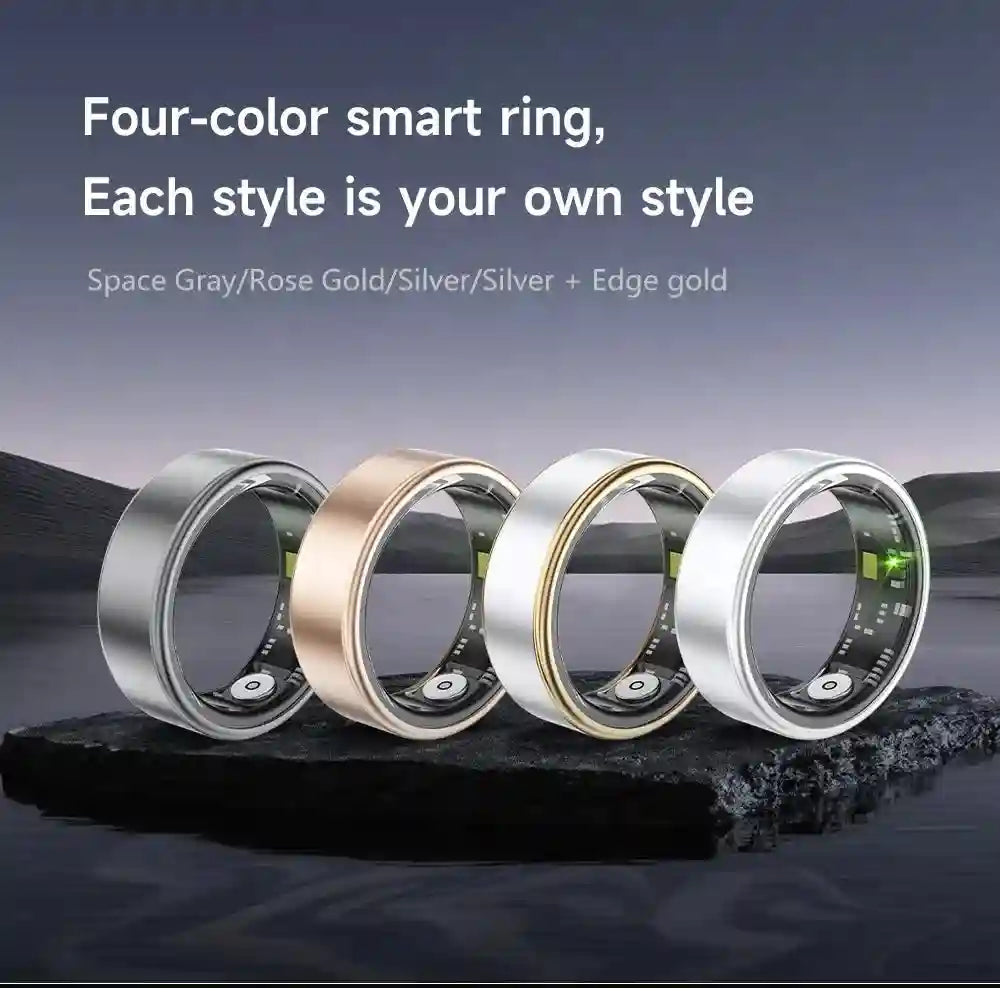 Tidesmit Smart Health Ring SR06 - Fitness Tracker with Biometric Sensor Tidesmit