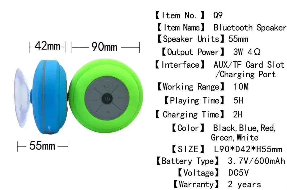 Portable Bluetooth Speaker, IPX7 Waterproof Wireless Audio Box My Store