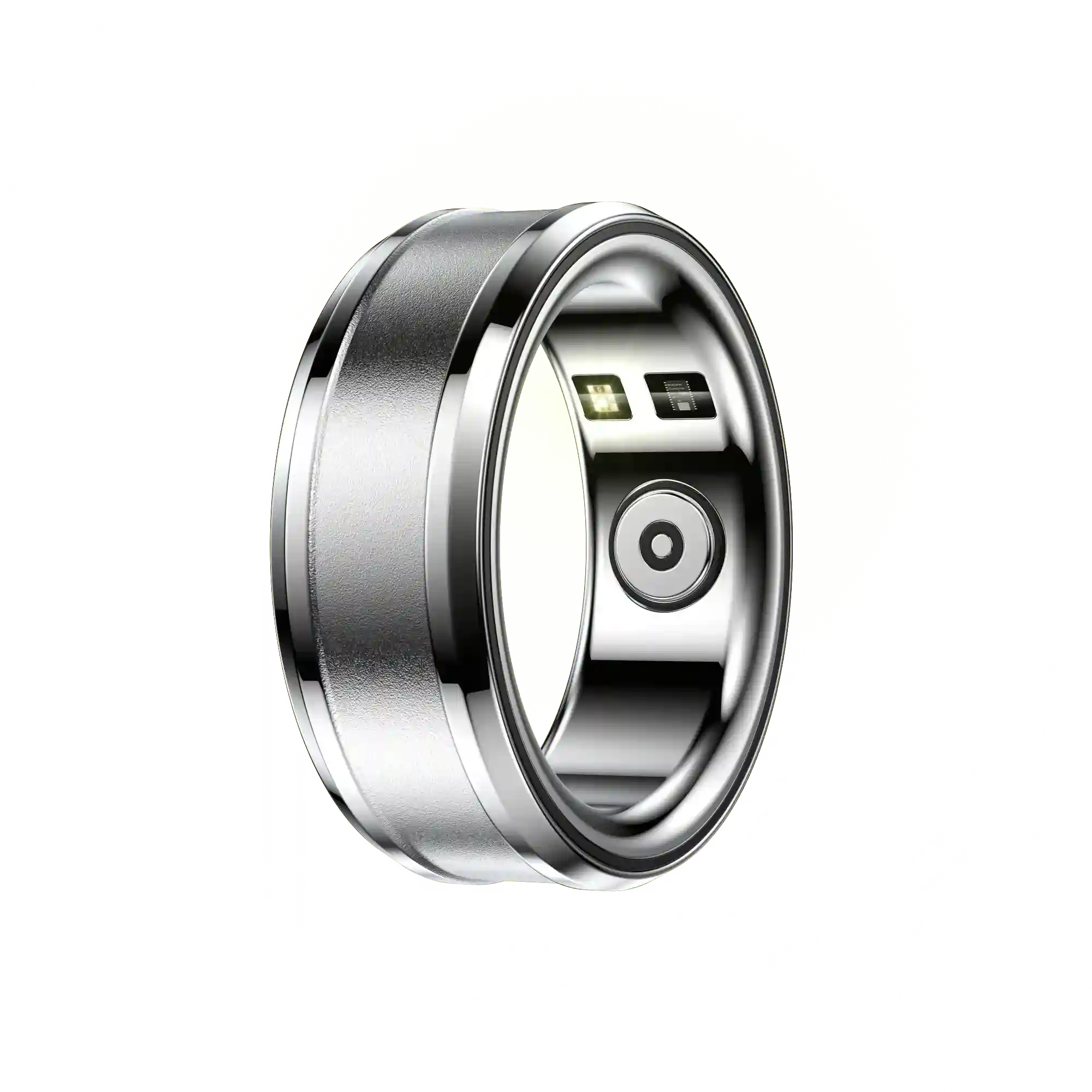 Tidesmit Smart Health Ring - Heart Rate & Fitness Monitor (IPX8) Silver Tidesmit