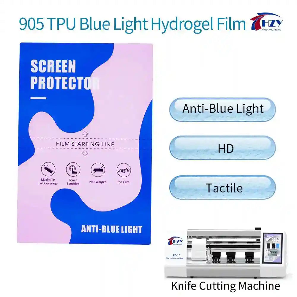 Anti Blue Light Screen Protector - 9H Hardness Eye Protection Film - 50pcs Tidesmit