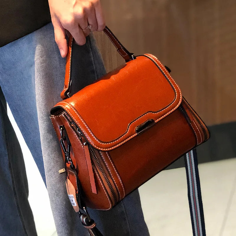 Factory High-end Fashionable Calf Leather Women's Crossbody Bag Suitable for Daily Work, Please Contact Us