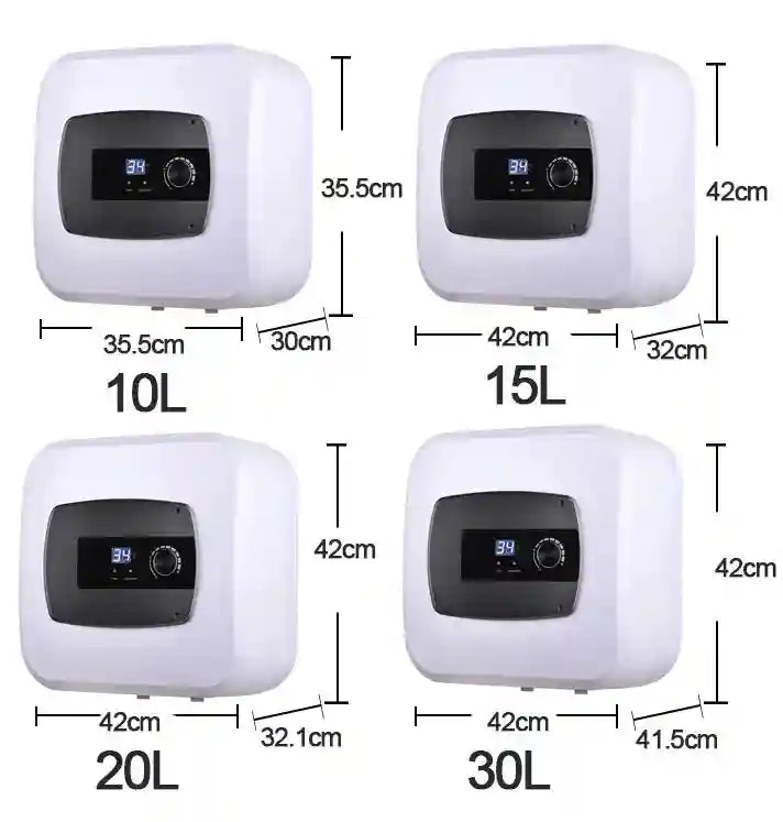 15 Liter Electric Water Heater - WiFi Smart Under Sink Tank 1500W Tidesmit