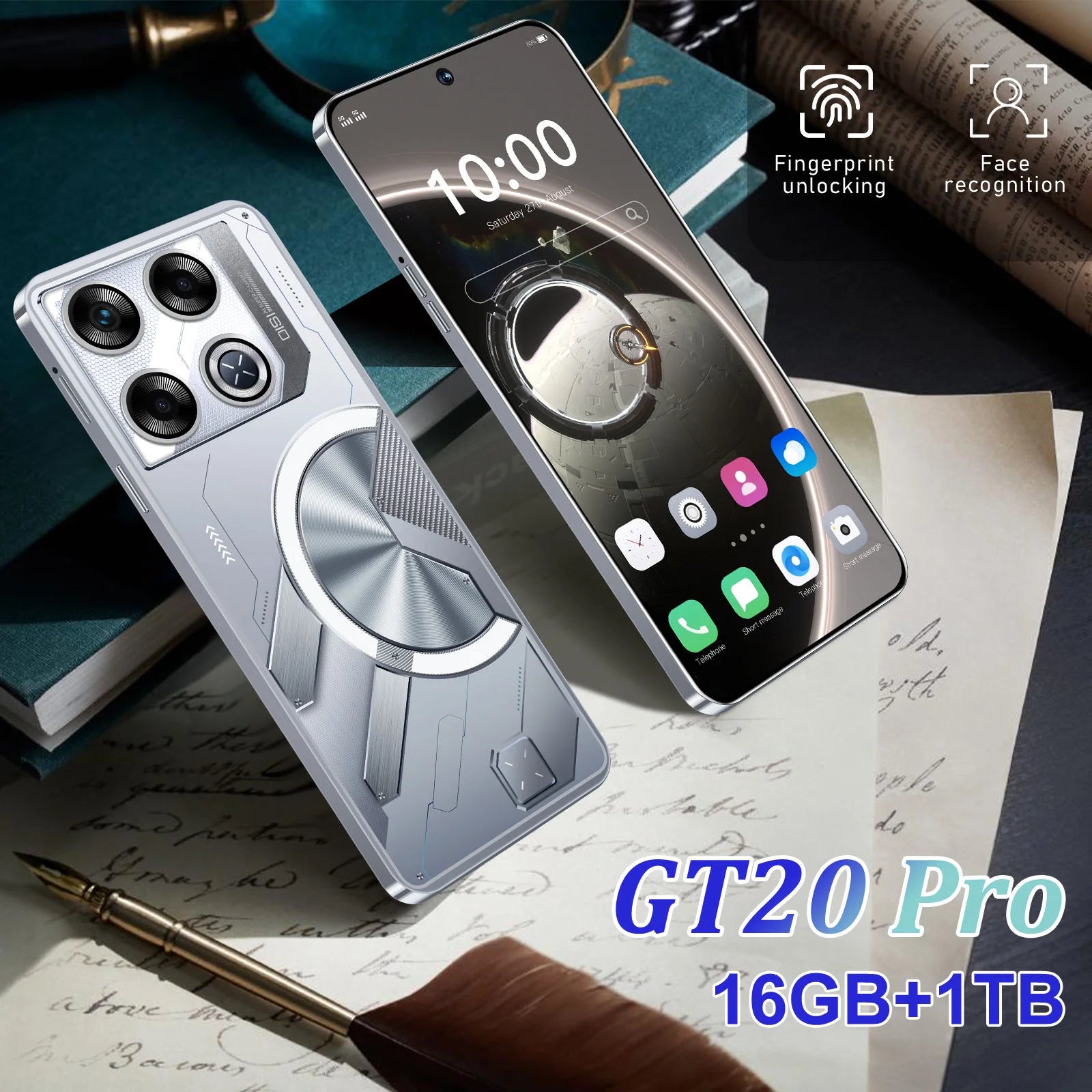 Slim Profile in 2025 7.3-inch Gt20 Pro Smartphone 4g 5g Smartphone 16GB +1 Tb 48mp +108mp Dual Sim Dual Standby Smartphone