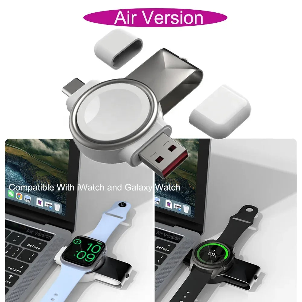 Portable Magnetic Keychain Charger for Apple Watch - USB-C Fast Charging Tidesmit