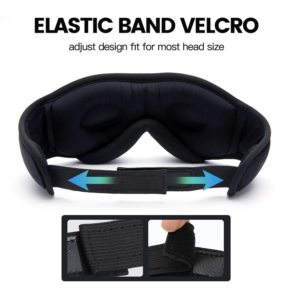 Bluetooth Sleeping Headband Wireless Music Eye Mask TypeA - Breathable Tidesmit