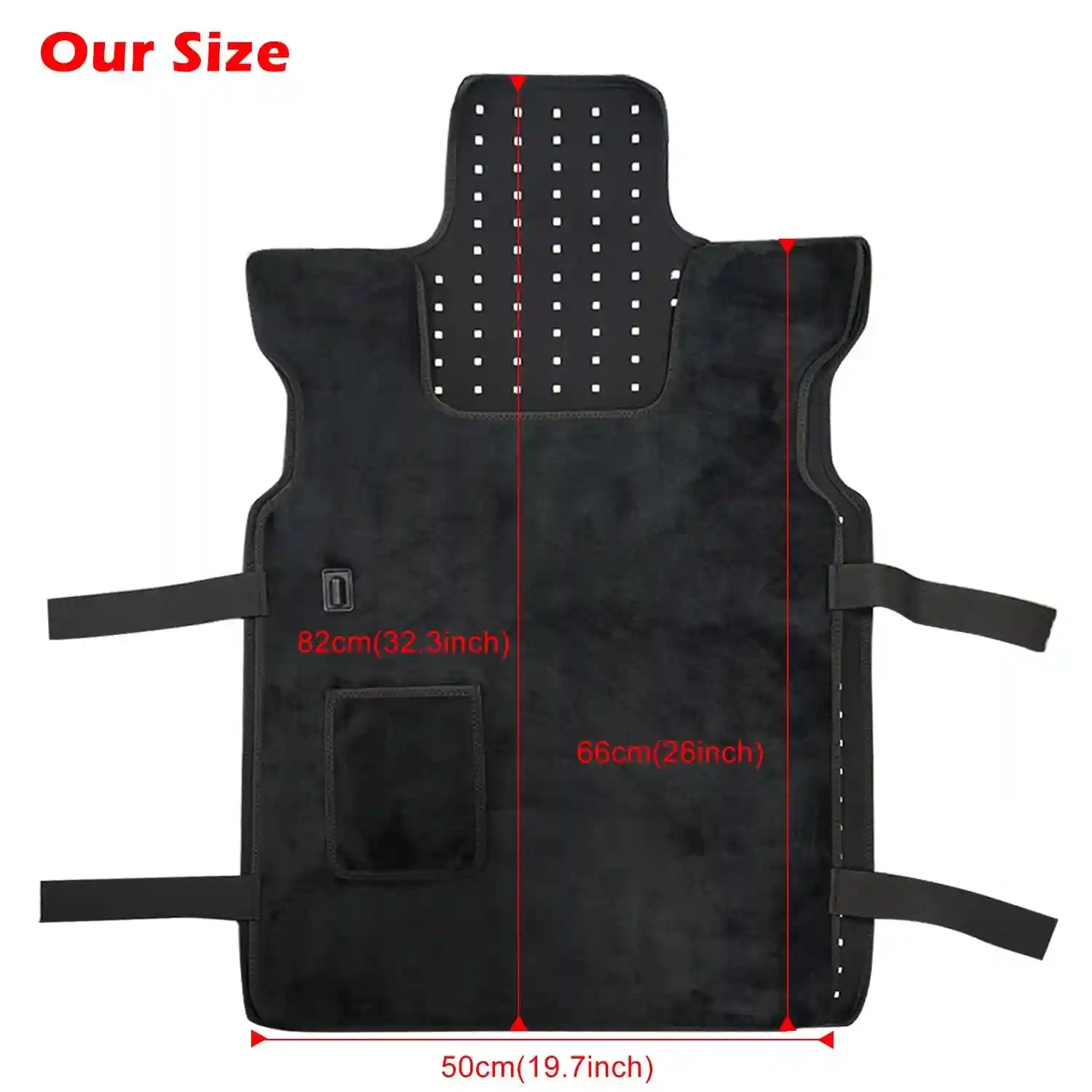 Red Light Therapy Vest - 660nm/850nm Back Muscle Relief Wrap Back Massage Instrument Tidesmit