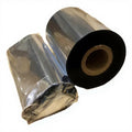 Black resin wax thermal transfer ribbon roll with plastic wrap