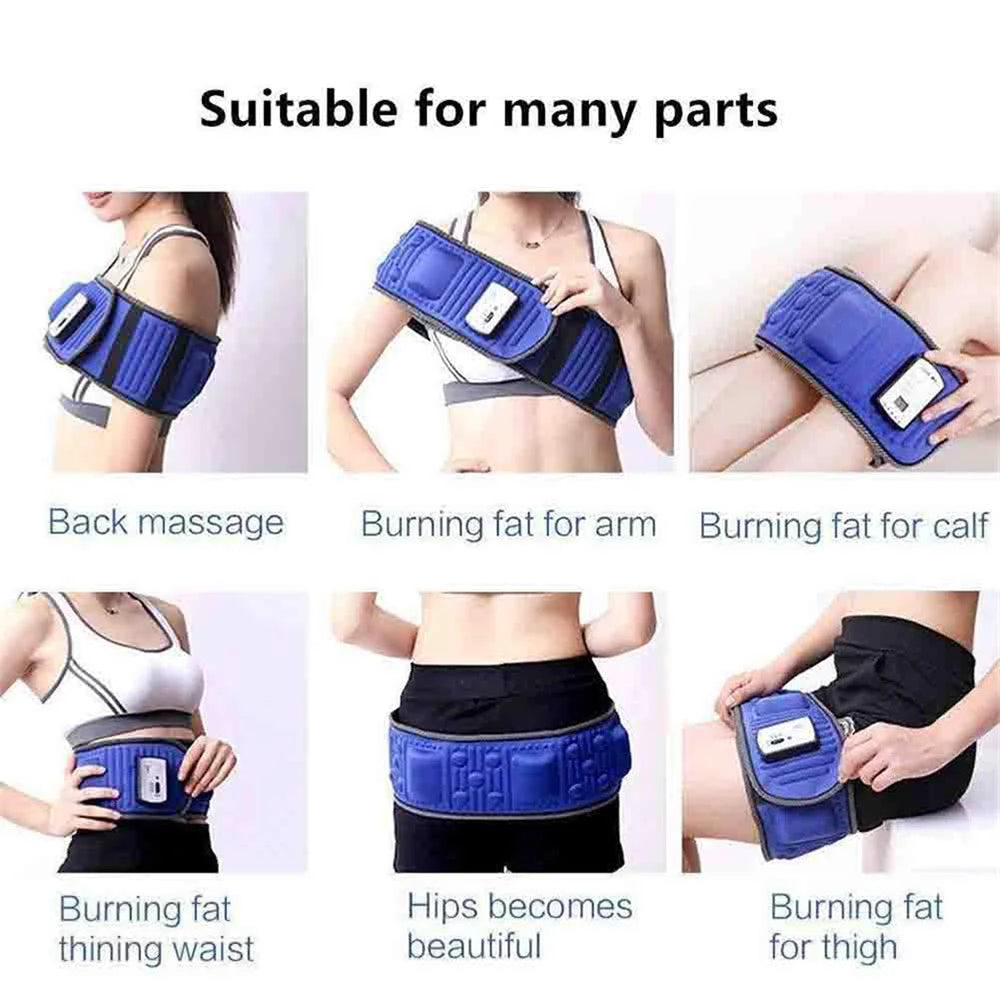 Vibration Abdominal Massage Belt for Waist Slimming - Tidesmit EU Plug Relaxation Treatment Tidesmit