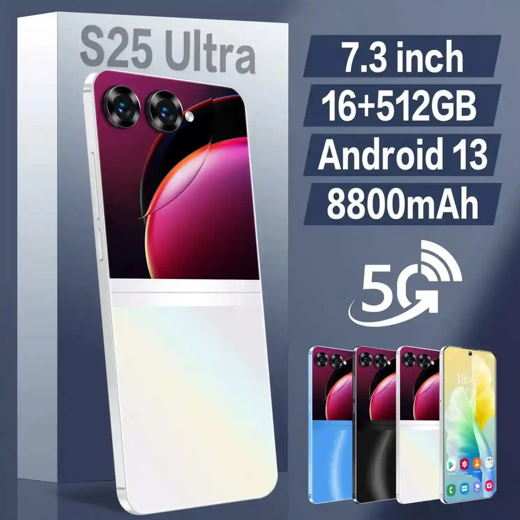 Android Smartphone 512GB 16GB RAM Triple Camera Tidesmit Blue Tidesmit